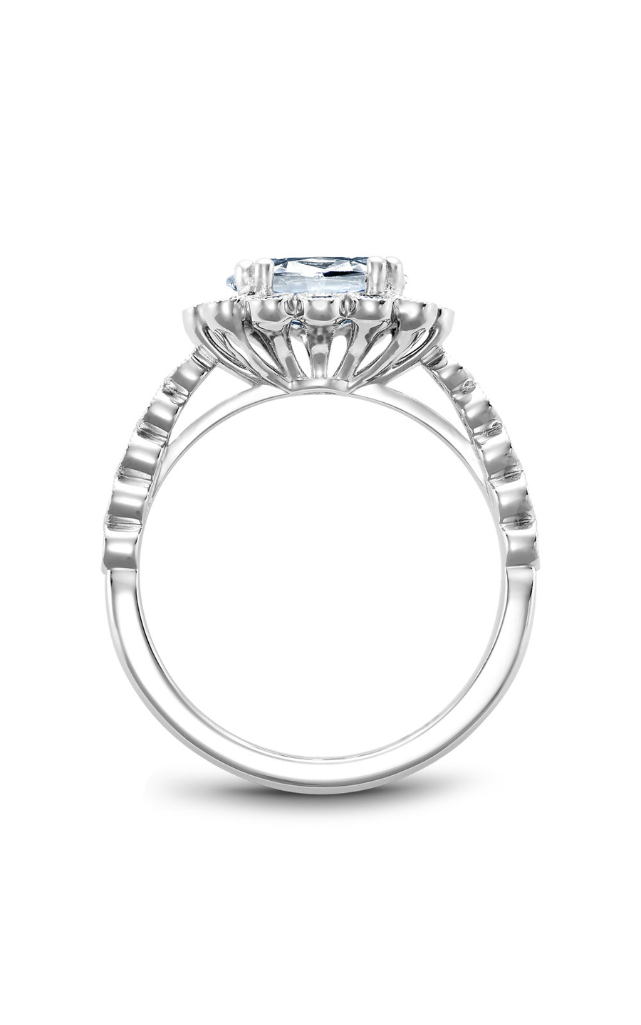 Noam Carver Floral Engagement Ring B221-01A