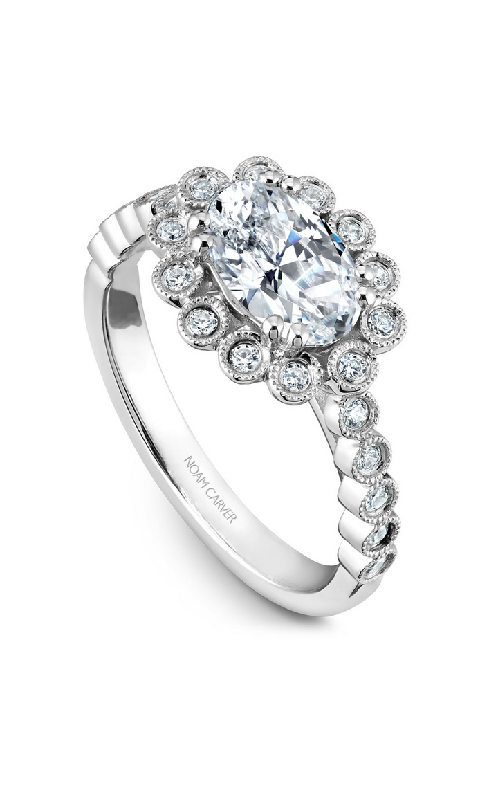 Noam Carver Floral Engagement Ring B221-01A