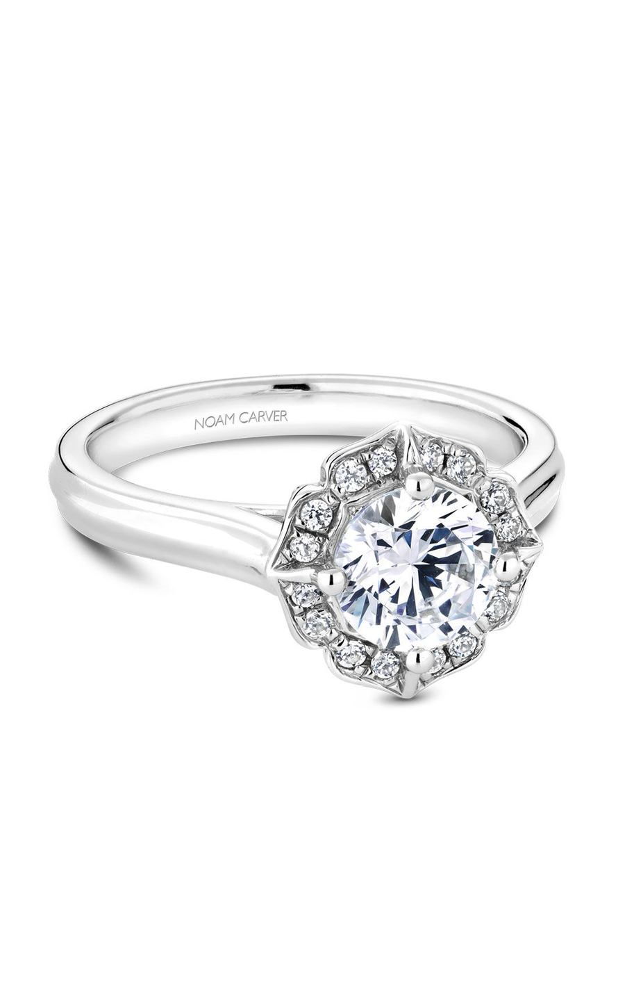 Noam Carver Floral Engagement Ring R030-01A