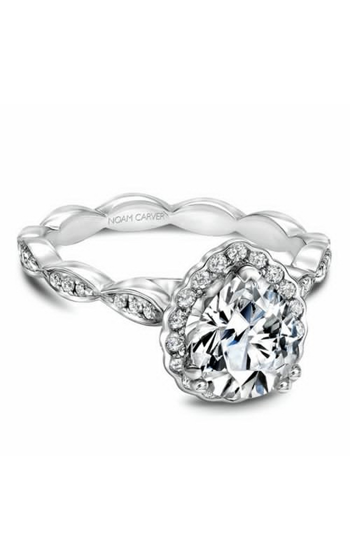 Noam Carver Floral Engagement Ring B085-03A