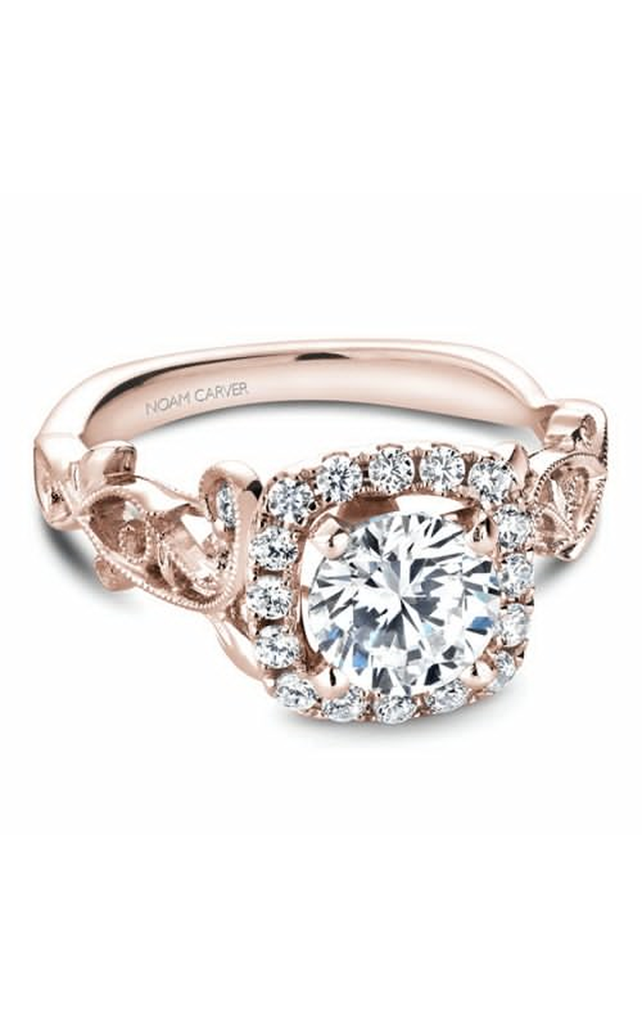 Noam Carver Floral Engagement Ring B151-01RA