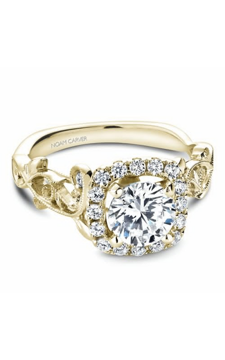 Noam Carver Floral Engagement Ring B151-01YA