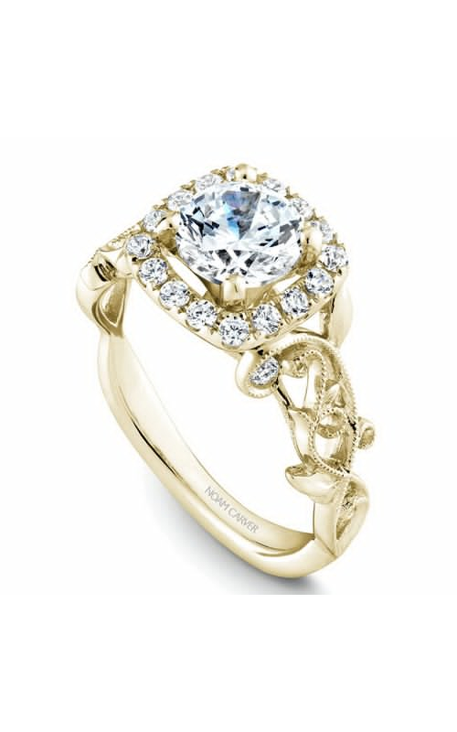 Noam Carver Floral Engagement Ring B151-01YA