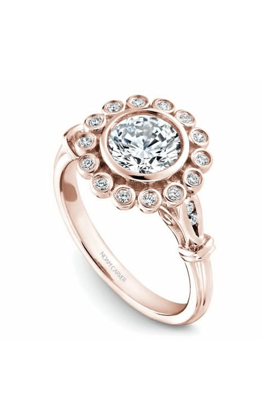 Noam Carver Floral Engagement Ring B170-01RA