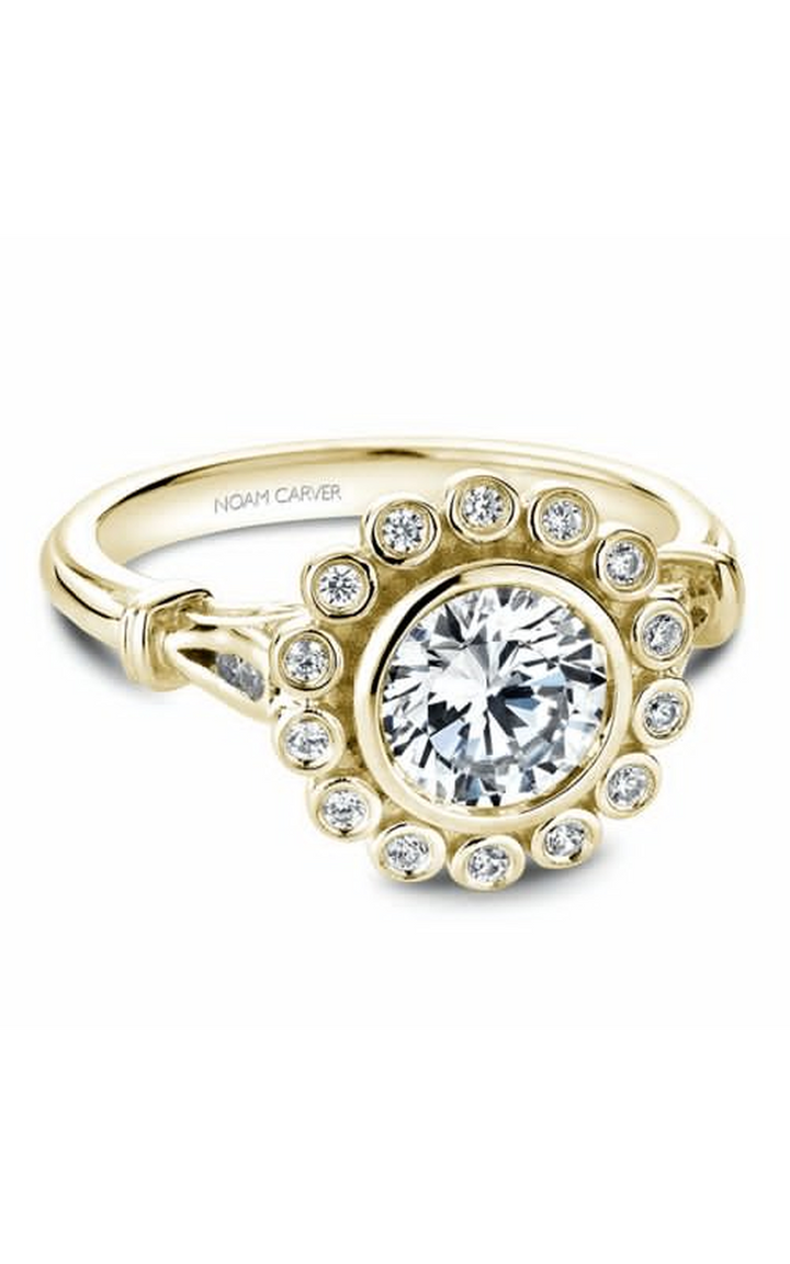 Noam Carver Floral Engagement Ring B170-01YA