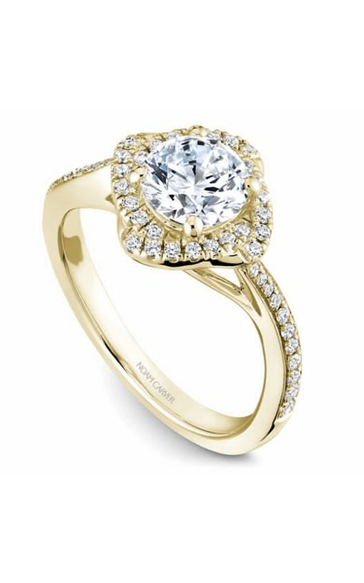 Noam Carver Floral Engagement Ring B176-01YA