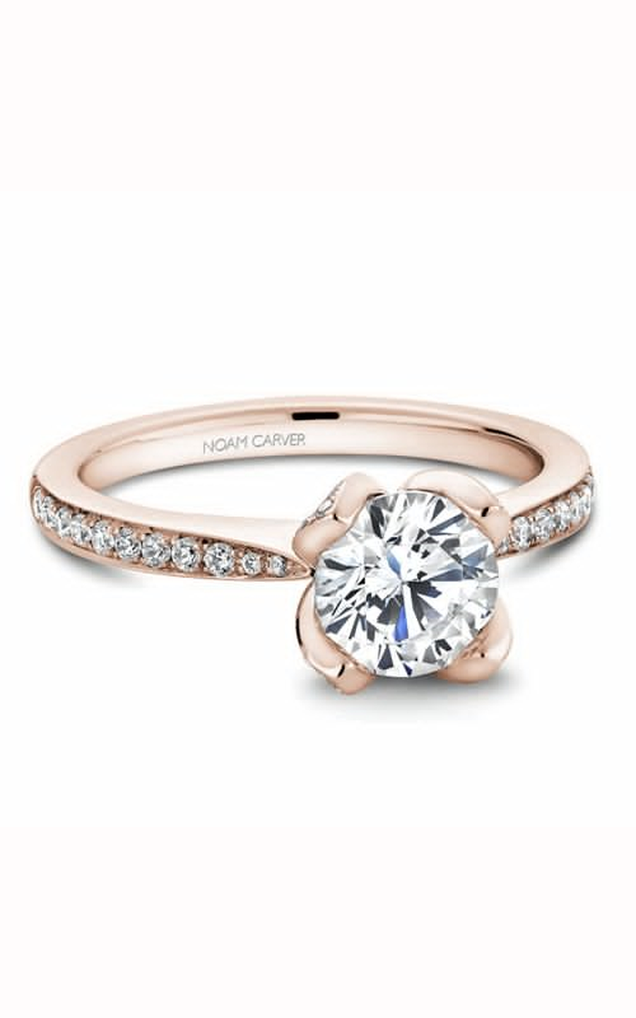 Noam Carver Floral Engagement Ring B019-01RA