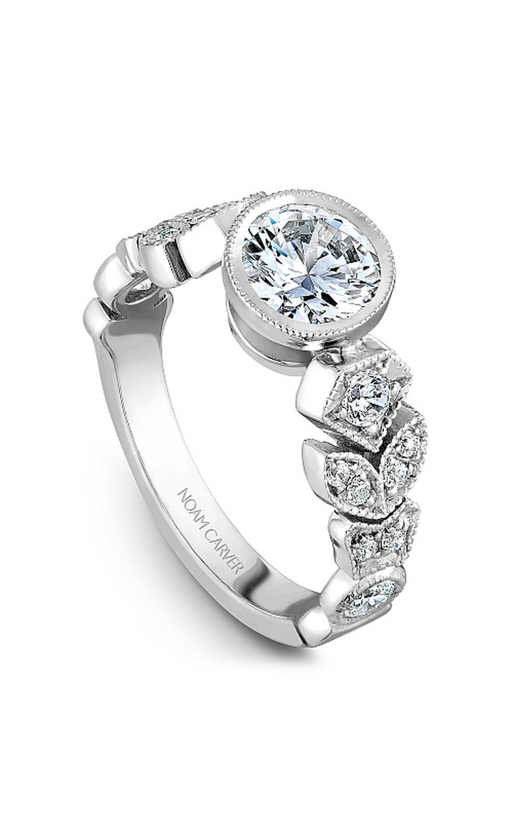 Noam Carver Floral Engagement Ring B028-01A