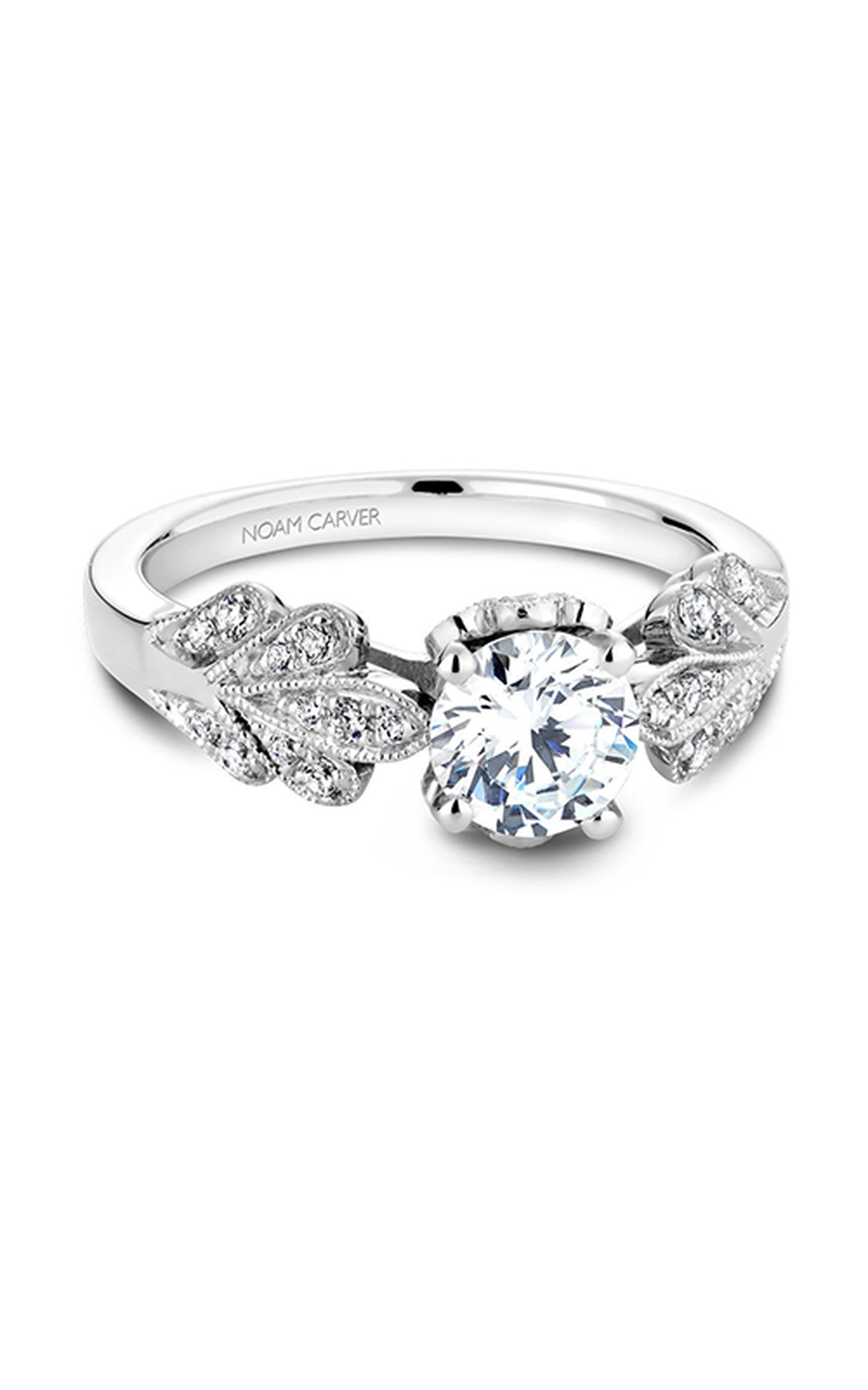 Noam Carver Floral Engagement Ring B063-01A