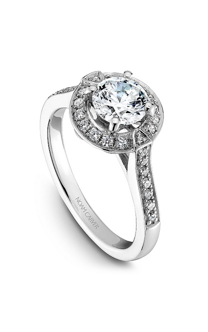 Noam Carver Floral Engagement Ring B066-01A