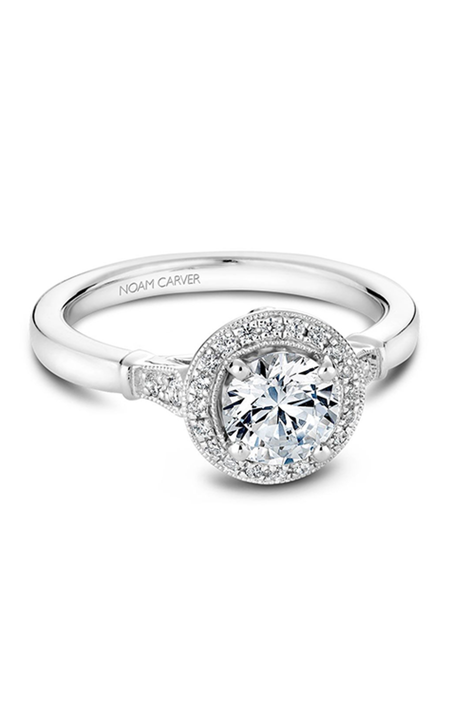 Noam Carver Floral Engagement Ring B077-01A