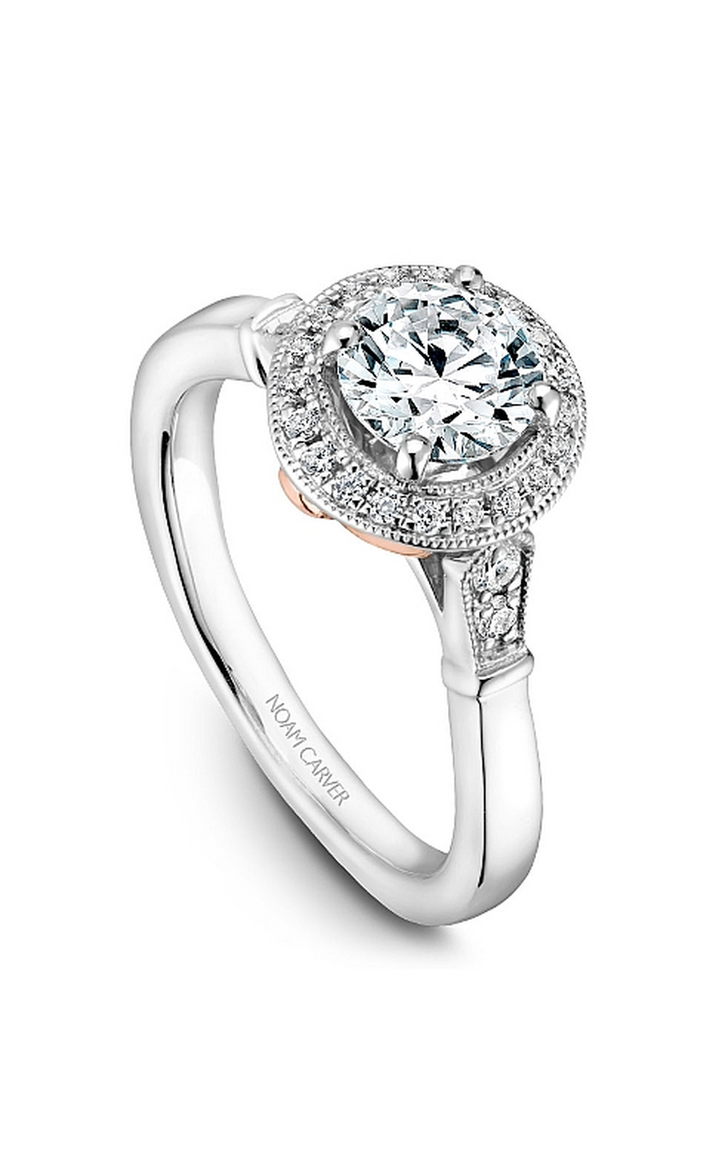 Noam Carver Floral Engagement Ring B077-01A