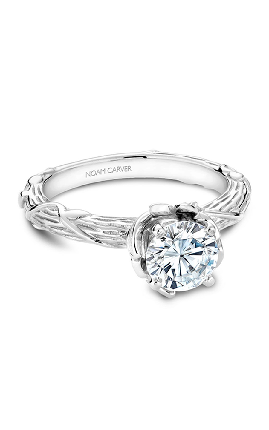 Noam Carver Floral Engagement Ring B081-01A