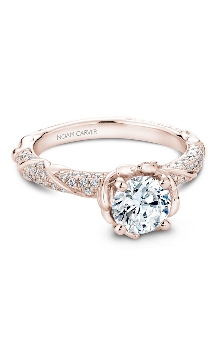 Noam Carver Floral Engagement Ring B081-02RA