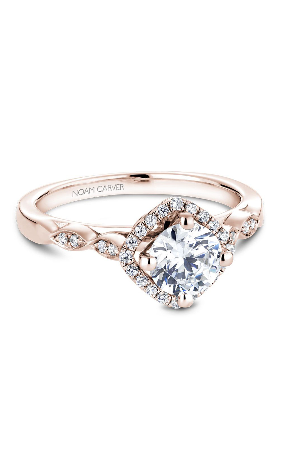 Noam Carver Floral Engagement Ring B084-01RA