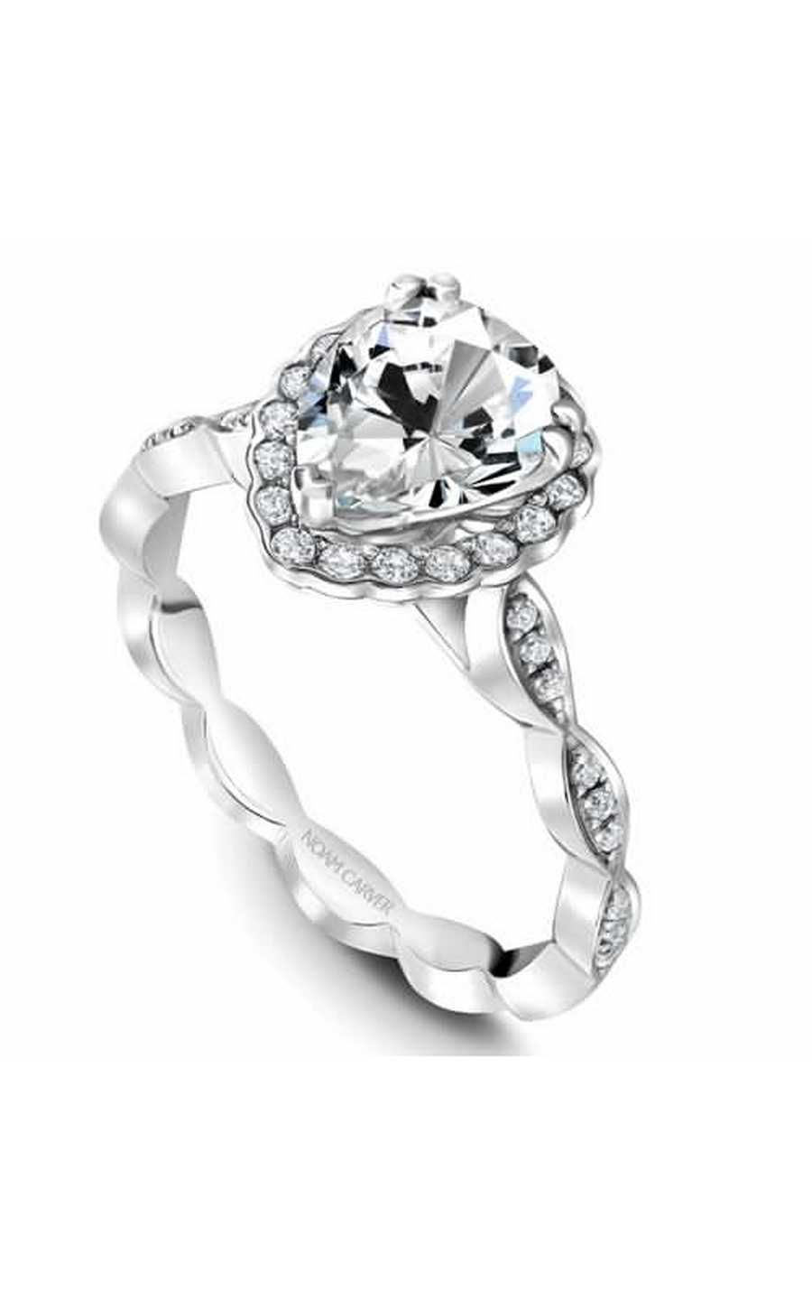 Noam Carver Floral Engagement Ring B085-03A