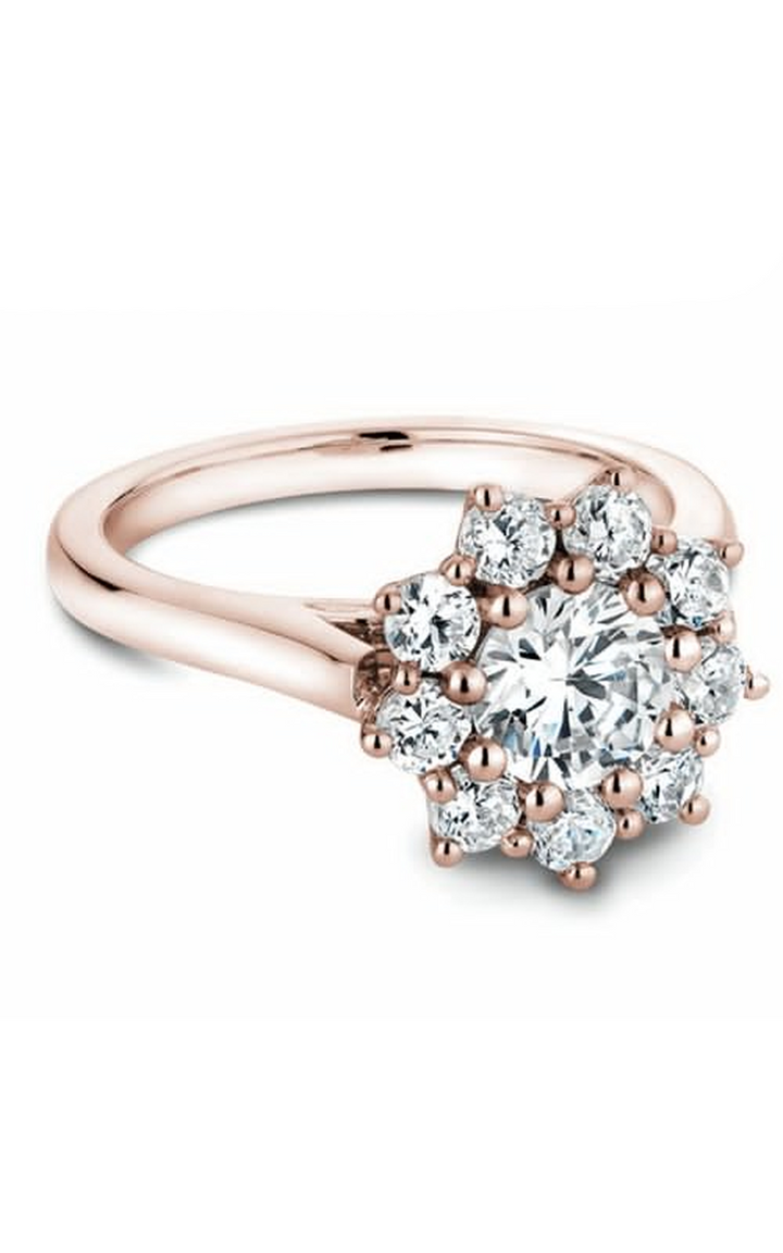 Noam Carver Floral Engagement Ring B090-01RA