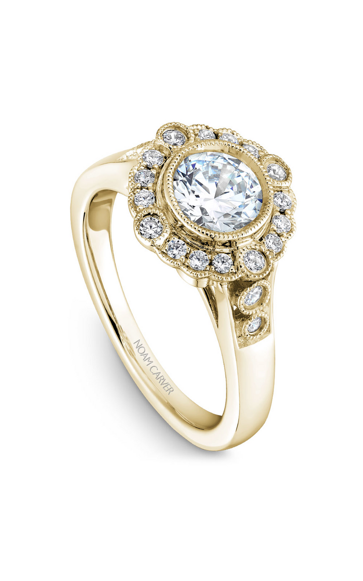 Noam Carver Floral Engagement Ring B091-01YA