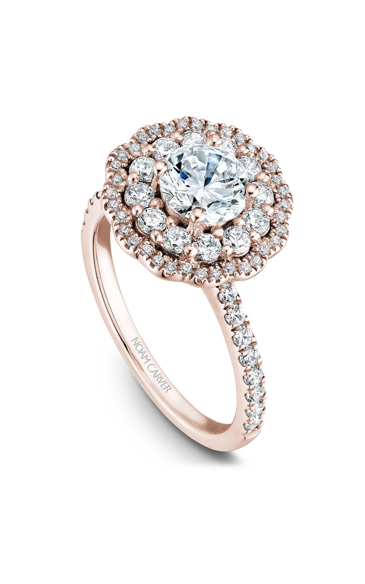 Noam Carver Floral Engagement Ring B142-16RA