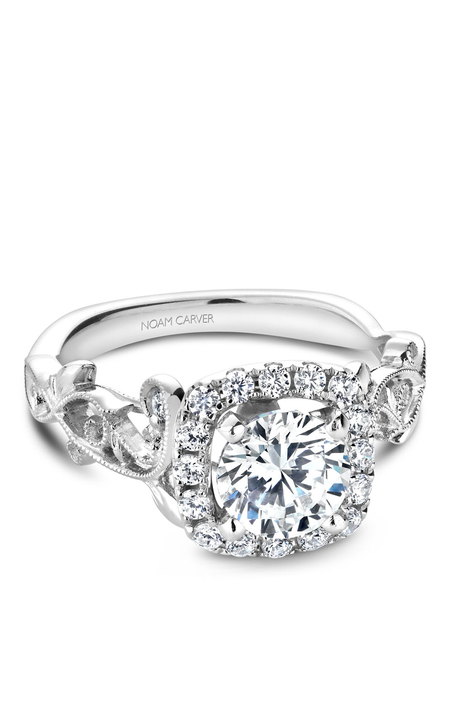 Noam Carver Floral Engagement Ring B151-01A