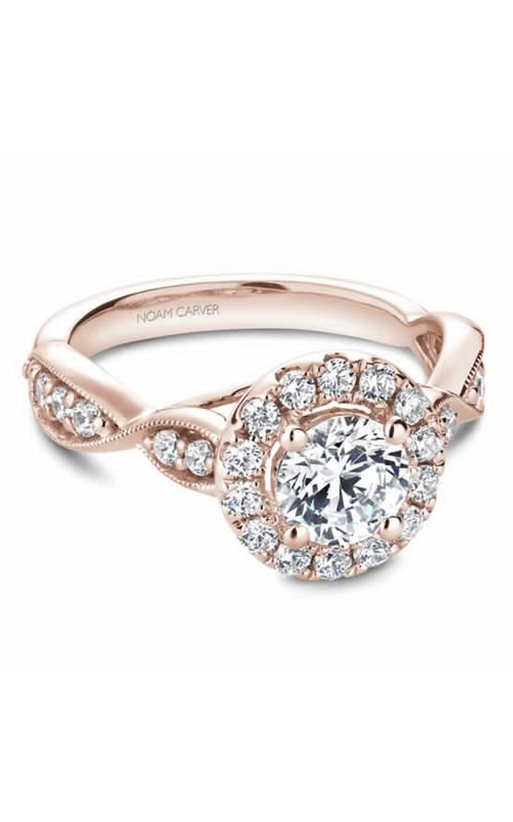 Noam Carver Floral Engagement Ring B160-01RA