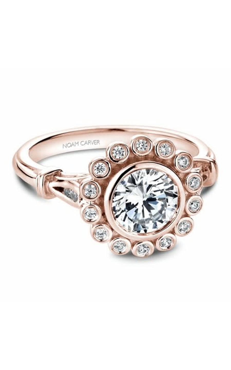 Noam Carver Floral Engagement Ring B170-01RA