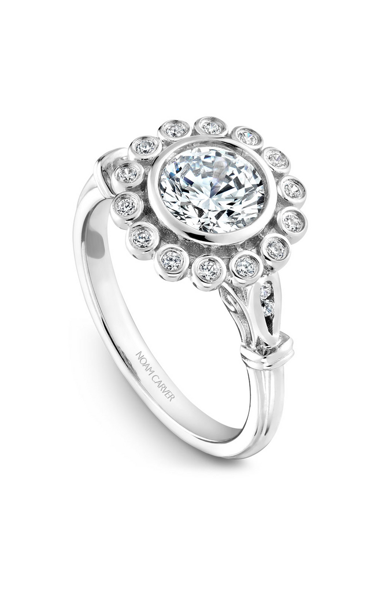 Noam Carver Floral Engagement Ring B170-01A