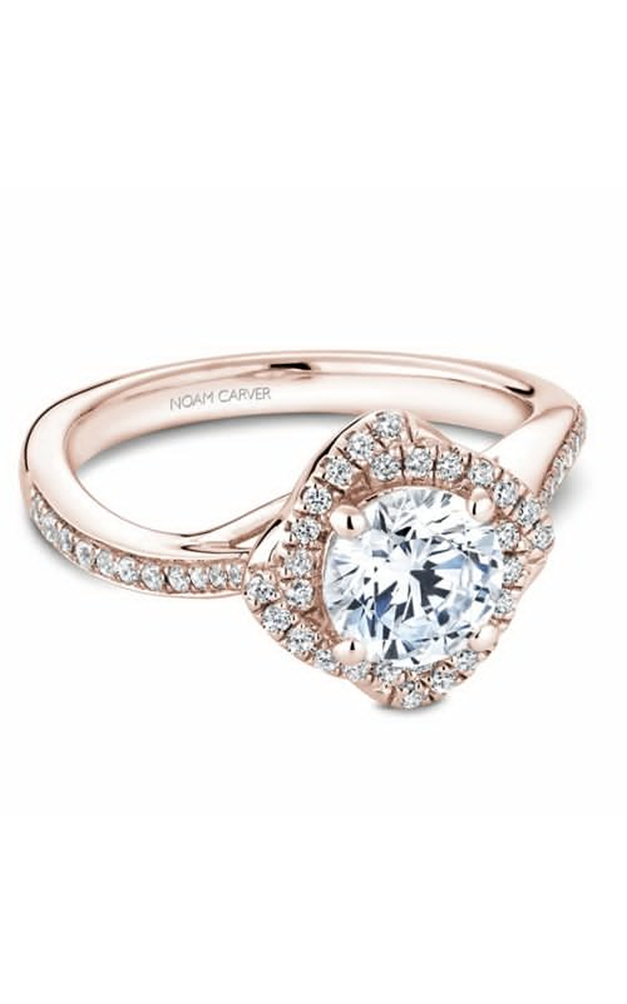 Noam Carver Floral Engagement Ring B176-01RA