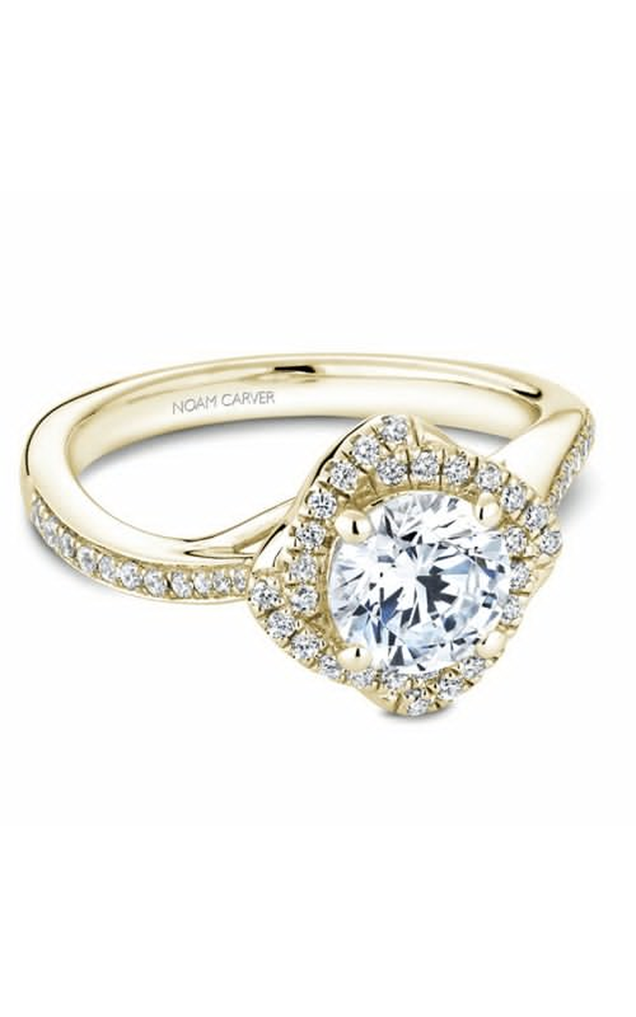 Noam Carver Floral Engagement Ring B176-01YA