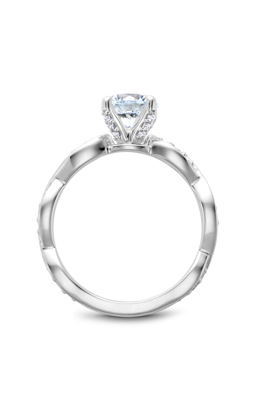 Noam Carver Floral Engagement Ring B197-01A