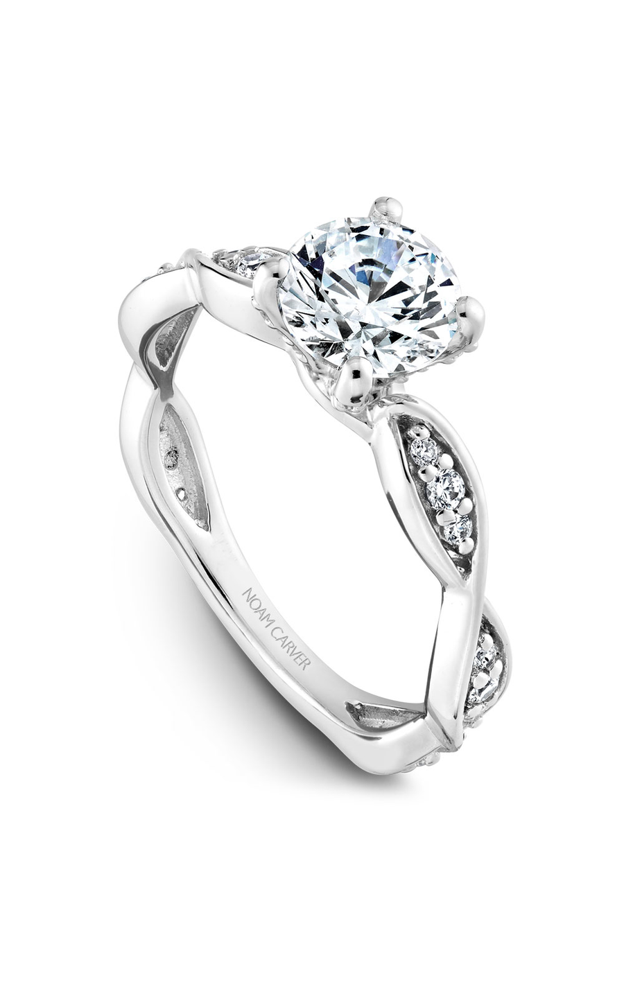 Noam Carver Floral Engagement Ring B197-01A