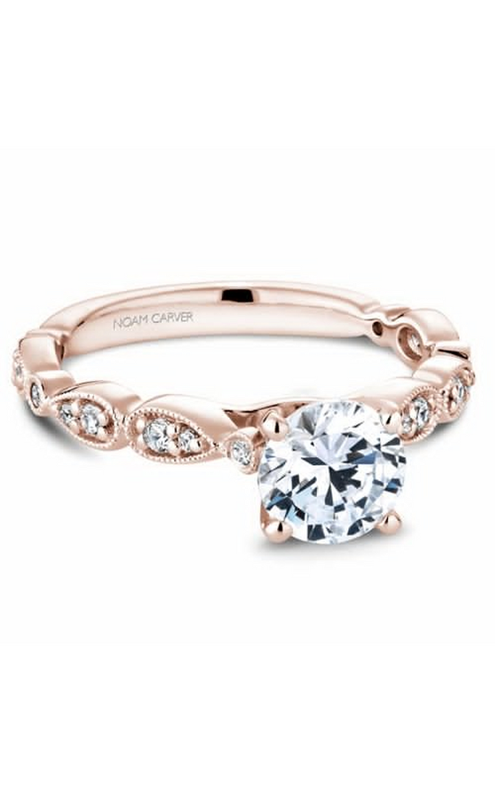 Noam Carver Floral Engagement Ring B204-01RA