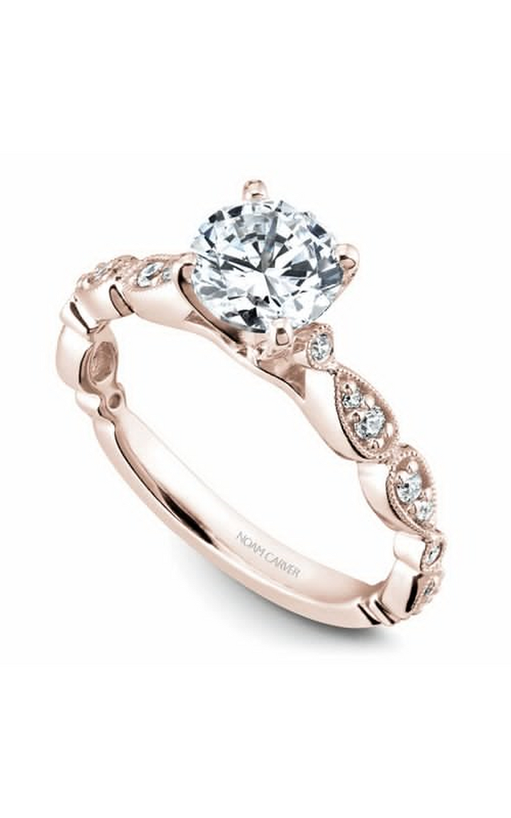 Noam Carver Floral Engagement Ring B204-01RA