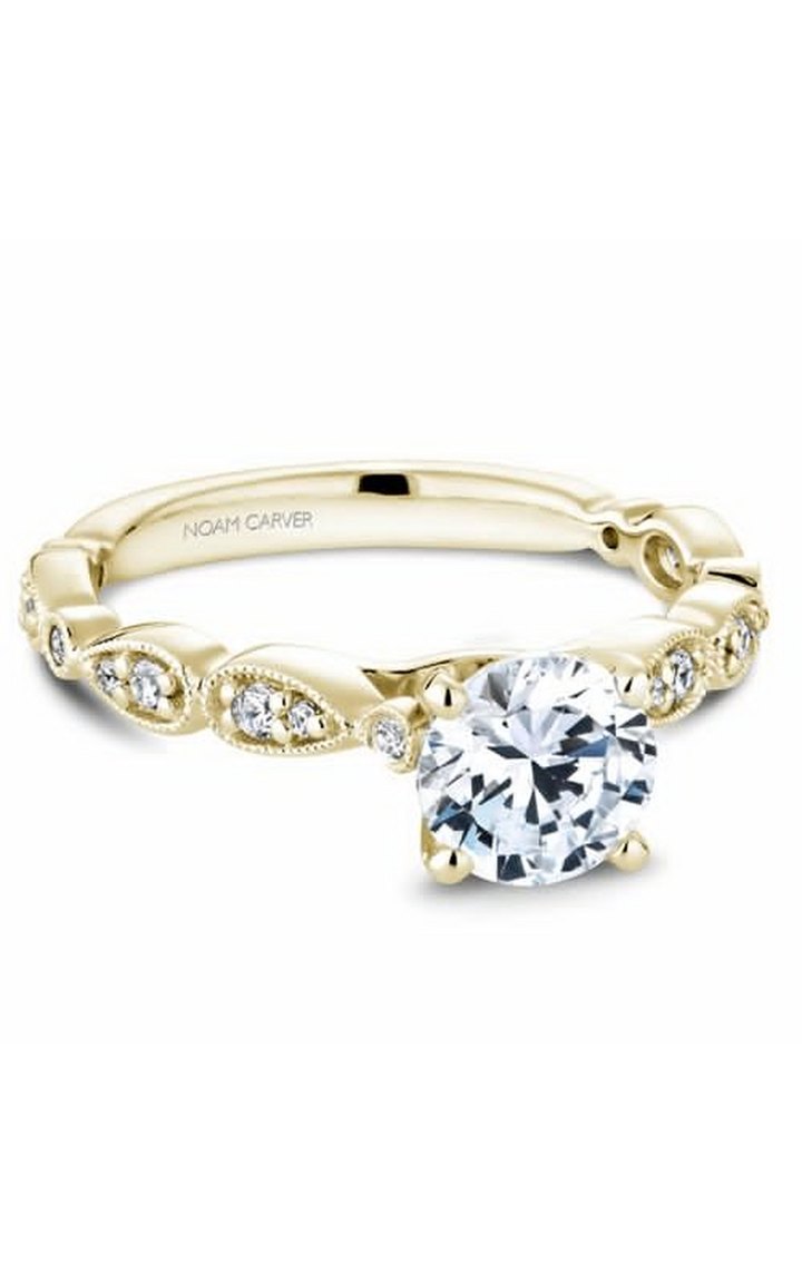 Noam Carver Floral Engagement Ring B204-01YA