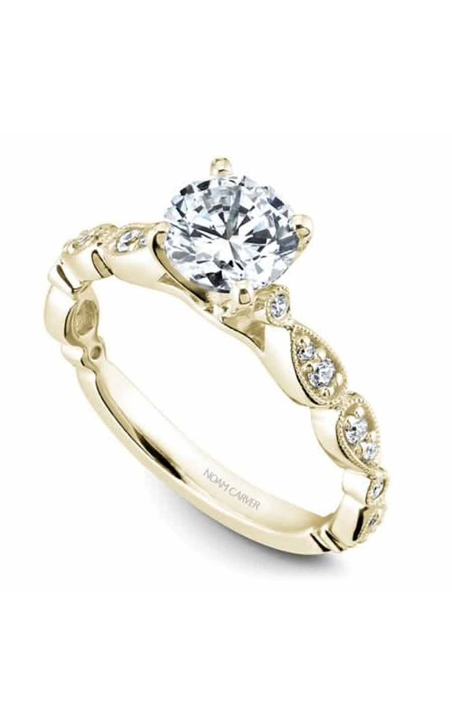 Noam Carver Floral Engagement Ring B204-01YA