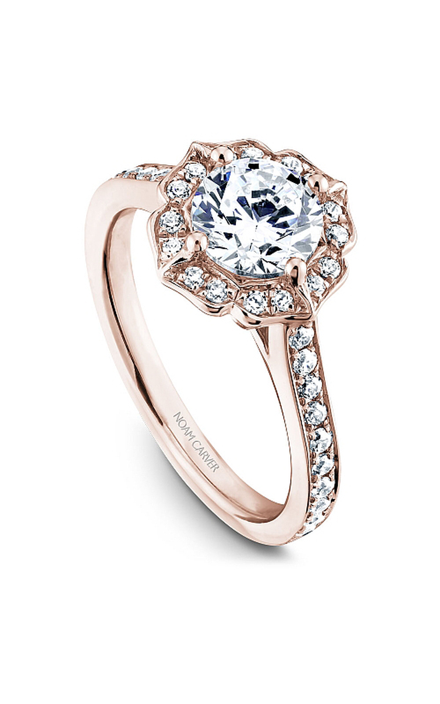 Noam Carver Floral Engagement Ring R031-01RA