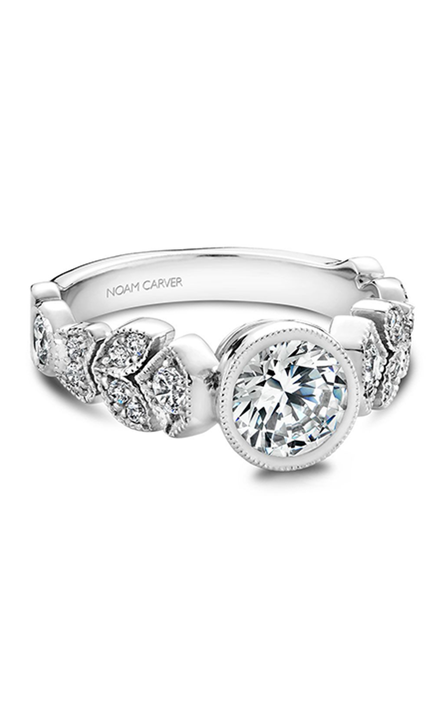 Noam Carver Floral Engagement Ring B028-01A