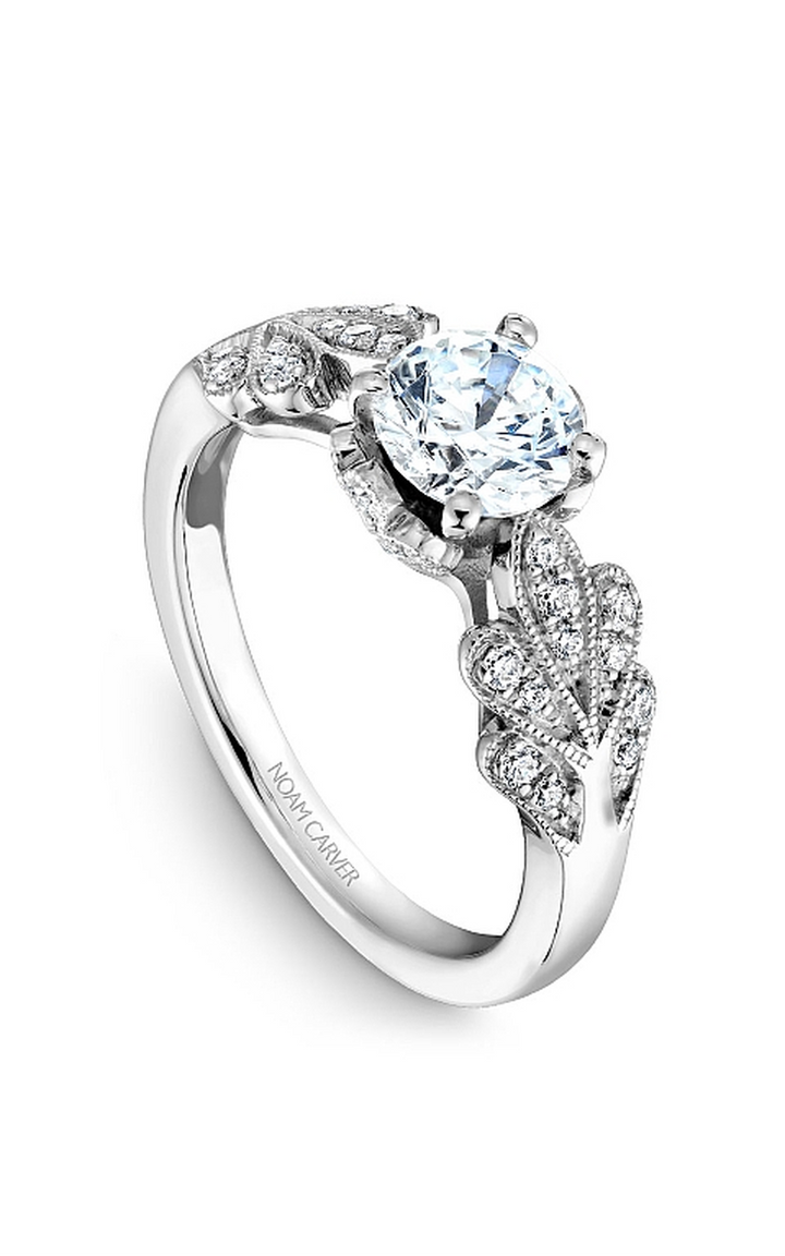 Noam Carver Floral Engagement Ring B063-01A