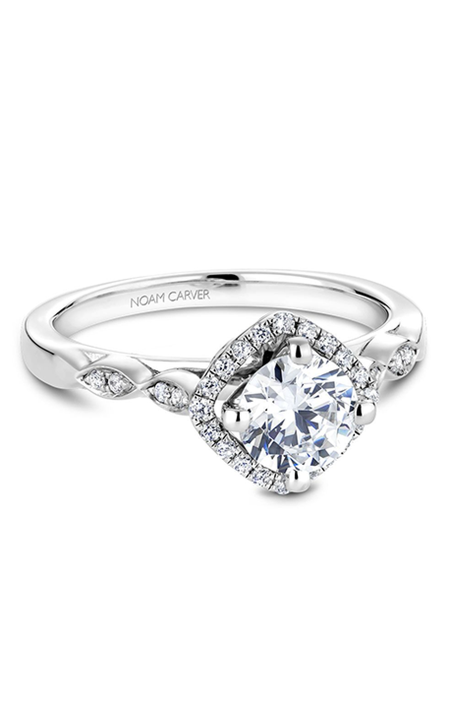 Noam Carver Floral Engagement Ring B084-01A