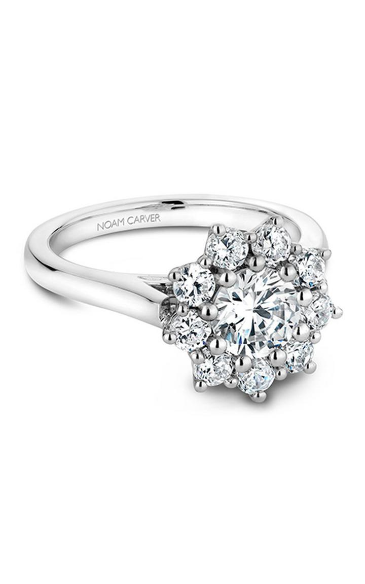 Noam Carver Floral Engagement Ring B090-01A