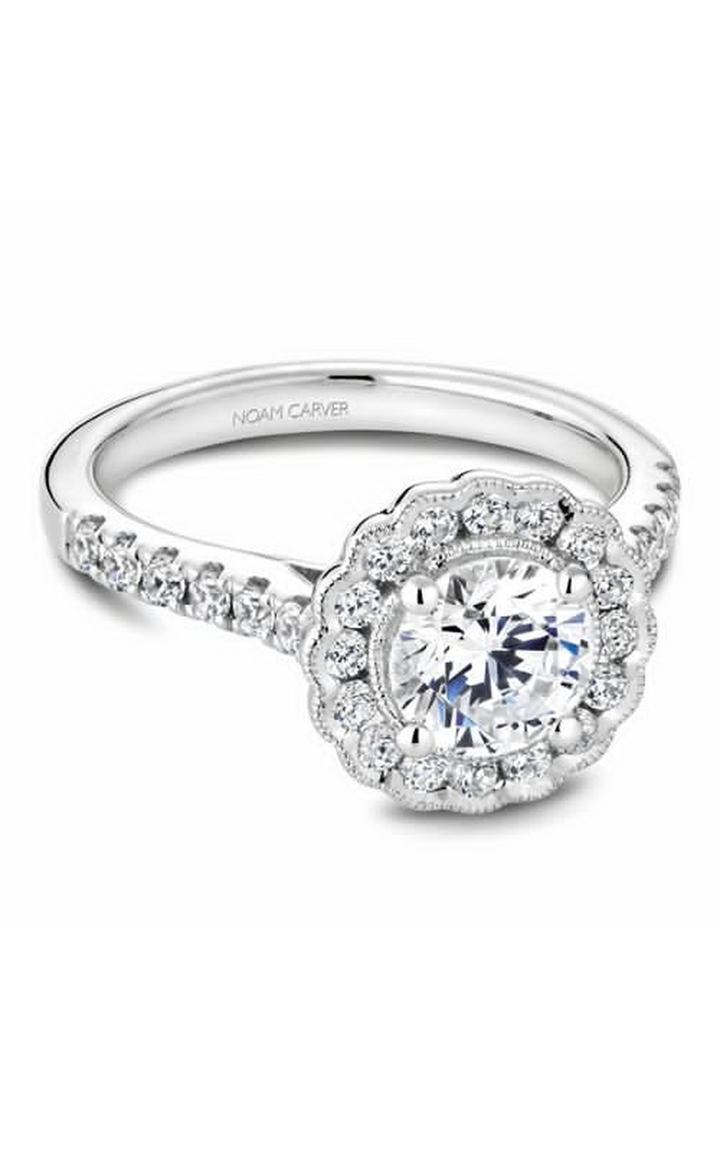 Noam Carver Floral Engagement Ring B150-01A