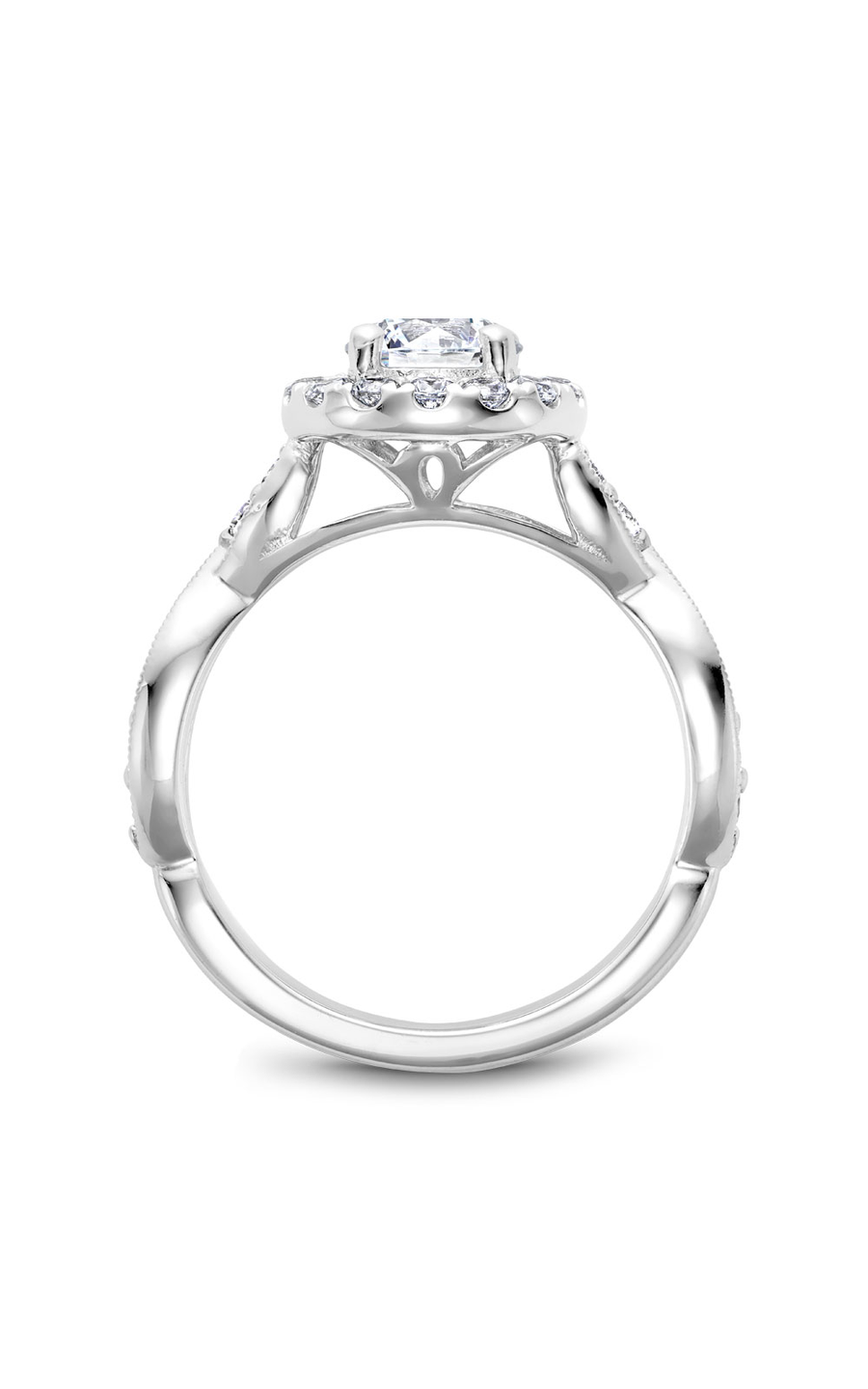 Noam Carver Floral Engagement Ring B160-01A