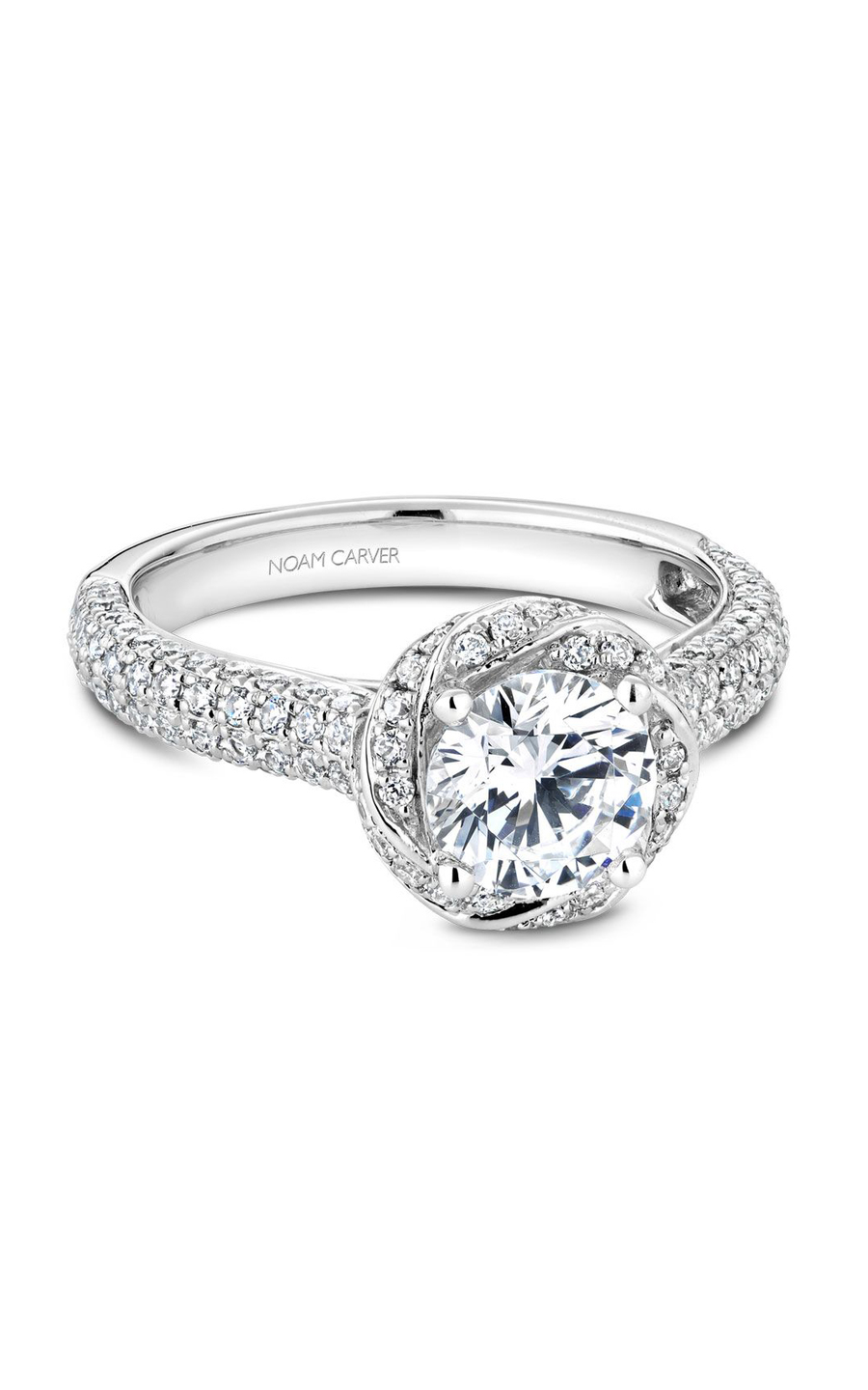 Noam Carver Floral Engagement Ring B164-01A