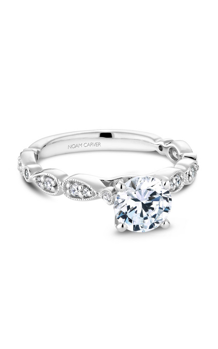 Noam Carver Floral Engagement Ring B204-01A