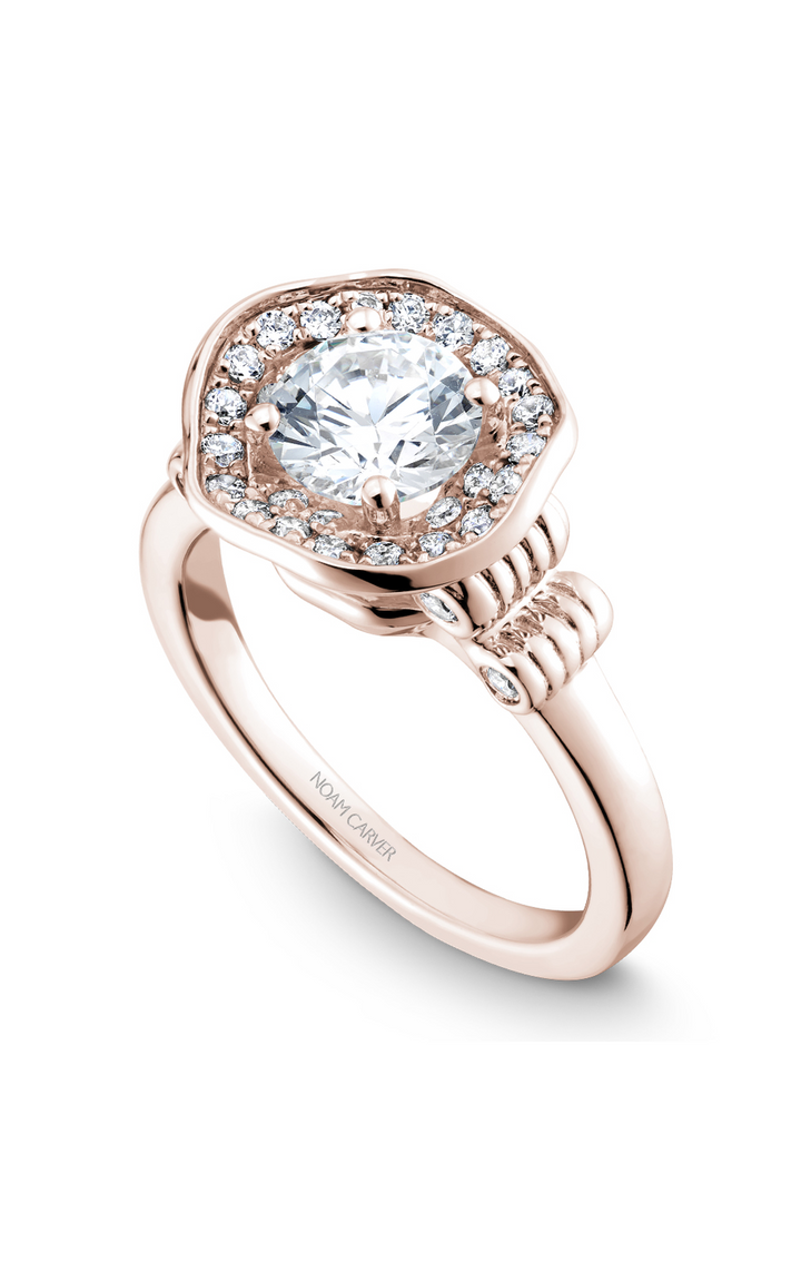 Noam Carver Floral Engagement Ring B014-01RA