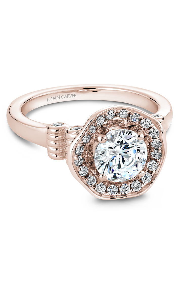 Noam Carver Floral Engagement Ring B014-01RA