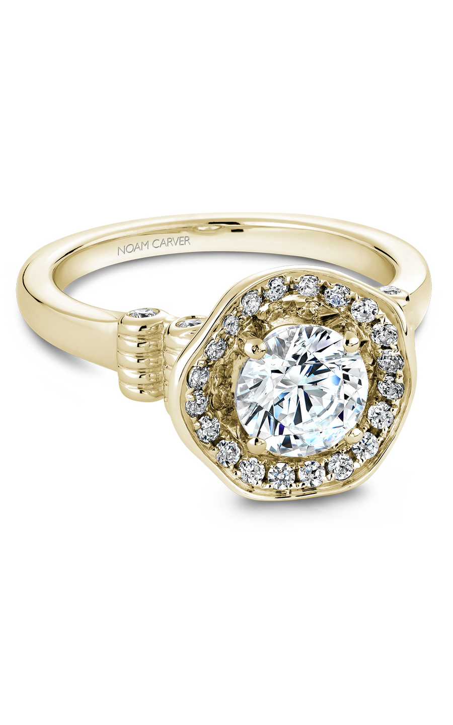 Noam Carver Floral Engagement Ring B014-01YA