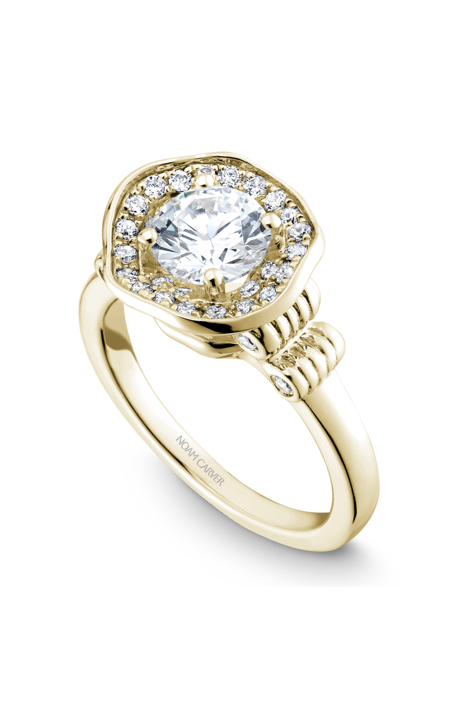 Noam Carver Floral Engagement Ring B014-01YA