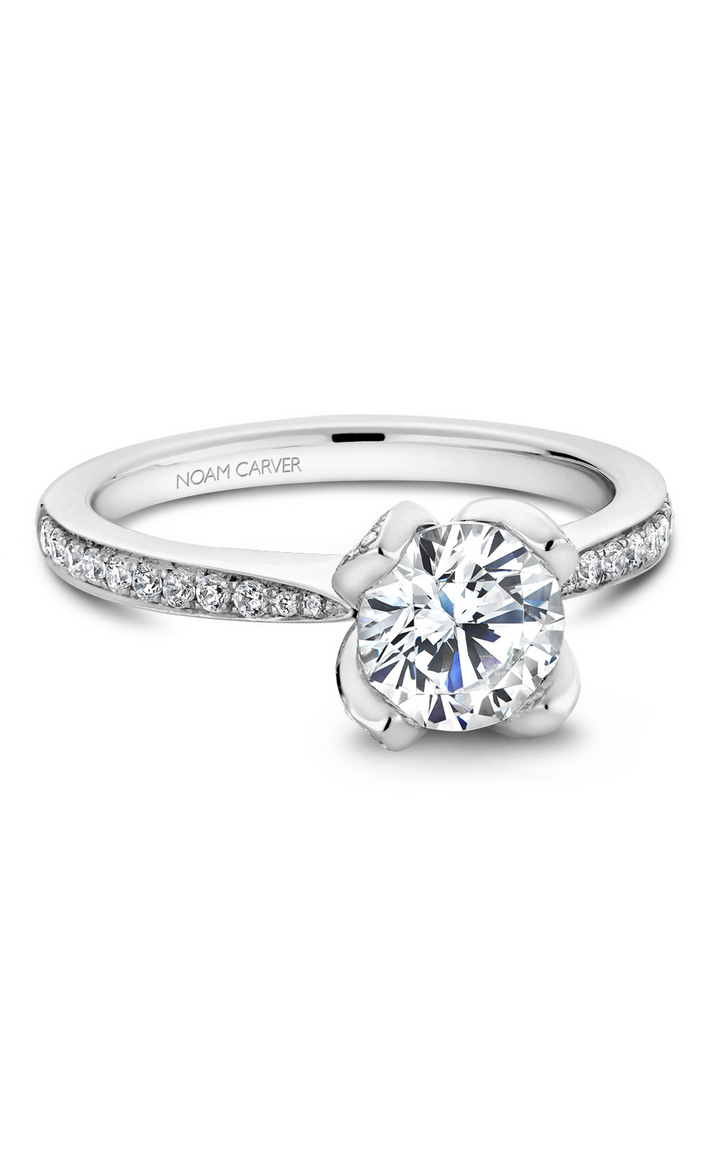 Noam Carver Floral Engagement Ring B019-01A