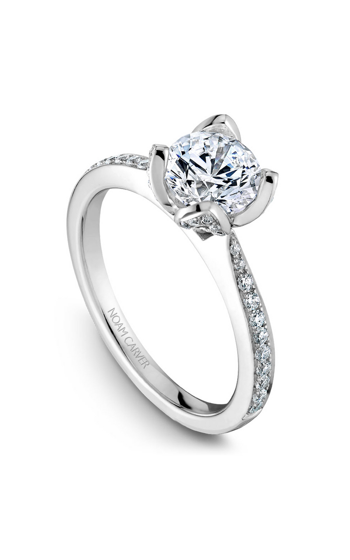 Noam Carver Floral Engagement Ring B019-01A